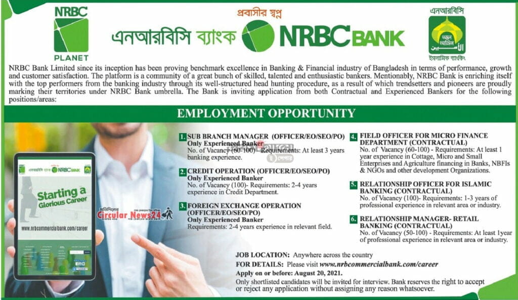 nrb commercial bank ltd job circular 2021